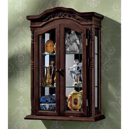 DESIGN TOSCANO Beacon Hill Hardwood Wall Curio Cabinet BN1763